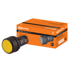 Кнопка SB7-CA55 d22мм 1з+1р желтая TDM | арт.SQ0746-0013