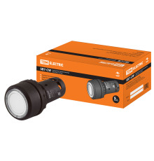 Кнопка SB7-CW3161-24V(LED) d22мм 1з белая TDM | арт.SQ0746-0024