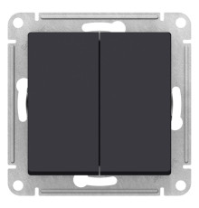 Выключатель 2-клавишный Schneider Electric AtlasDesign ATN001051 Карбон - ATN001051