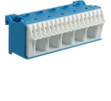 Клемма QuickConnect  (5x16мм2 + 17х4мм2), 90 mm, Синяя Hager