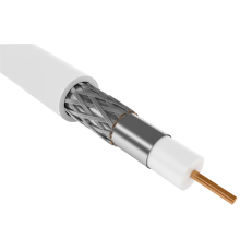 RG6 CCS 75Ом FPE PVC белый (100м) GENERICA Кабель коаксиальный