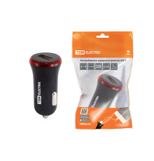 Автомобильное зарядное устройство, АЗУ 1, 2,1 А, 1 USB, черный, TDM | арт.SQ1810-0201