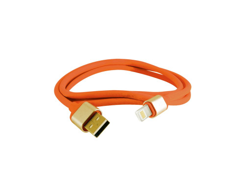 Дата-кабель, ДК 15, USB - Lightning, 1 м, силиконовая оплетка, оранжевый, TDM | арт.SQ1810-0315 Дата-кабель, ДК 15, USB - Lightning, 1 м, силиконовая оплетка, оранжевый, TDM | арт.SQ1810-0315