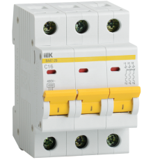 ВА47-29 3Р 16А 4,5кА х-ка D ИЭК автоматический вык