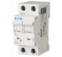 Авт. выключатель PL7-B1/2, 2P, 1A, хар-ка B, 10kA, 2M