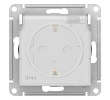 Розетка AQUA с крышкой без рамки влагозащищенная Schneider Electric AtlasDesign ATN440146 Белый - AT
