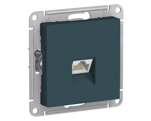 ATLASDESIGN РОЗЕТКА компьютерная RJ45, кат. 6A, механизм, ИЗУМРУД