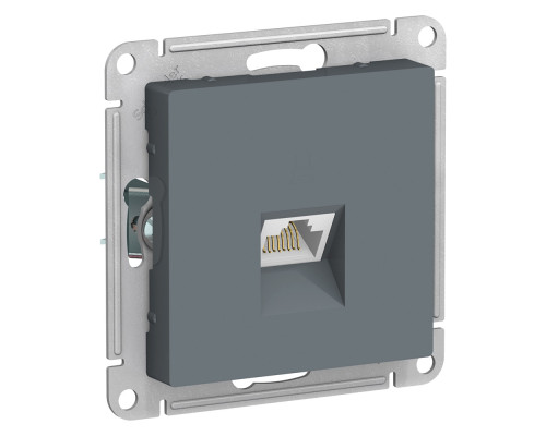 ATLASDESIGN РОЗЕТКА компьютерная RJ45, кат. 6A, механизм, ГРИФЕЛЬ