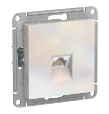 ATLASDESIGN РОЗЕТКА компьютерная RJ45, кат. 6A, механизм, ЖЕМЧУГ