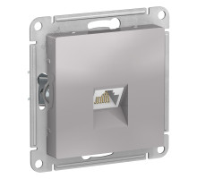 ATLASDESIGN РОЗЕТКА компьютерная RJ45, кат. 6A, механизм, АЛЮМИНИЙ